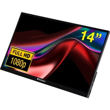 Verbatim 14" Full HD Dokunmatik IPS + HDR Ekran / Freesync / Entegre Hoparlörlü 60 Hz / 6ms Alüminyum Taşınabilir Monitör - PMT-14 (49591) (Neopren Koruyucu Kılıf Dahil) 2