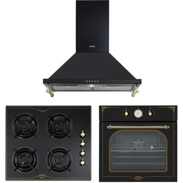 Vestel Siyah Rustik Ankastre Cam Yüzey 4 Gözlü LPG Ocak A Enerji Sınıfı Modern Tasarım 6