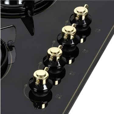 Vestel Siyah Rustik Ankastre Cam Yüzey 4 Gözlü LPG Ocak A Enerji Sınıfı Modern Tasarım 4