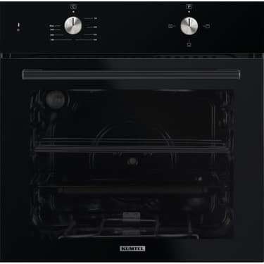 Kumtel Ankastre Set KO-40TAHDF Gaz Emniyetli Cam Ocak ve 3 Programlı A+ Sınıfı Siyah Ankastre Fırın 7