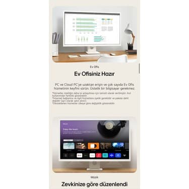LG Webos Akıllı Tv Uygulamaları-Monitör Wi-Fi 5 Apple-Android IPS 1920X1080 Fulhd 32 Inç 80 Ekran Smart Monitör Tv-Premium Tasarım 8