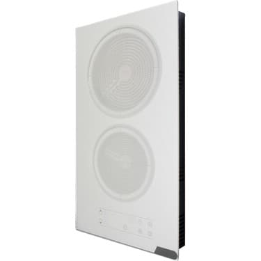 Alveus Beyaz Ikili Vitro Seramik Ankastre Elektrikli Domino Ocak 3