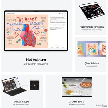 Samsung Galaxy Tab S10 Ultra AI Tablet, 12GB RAM, 512GB Hafıza, S Pen Dahil 8