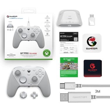 GameSir G7 Pro 3 Mod Kablolu Tmr Sticks, Hall Effect Analog Controller Xbox Series X|s, Xbox One, Android ve Windows Beyaz 2