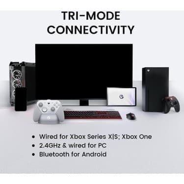 GameSir G7 Pro 3 Mod Kablolu Tmr Sticks, Hall Effect Analog Controller Xbox Series X|s, Xbox One, Android ve Windows Beyaz 4