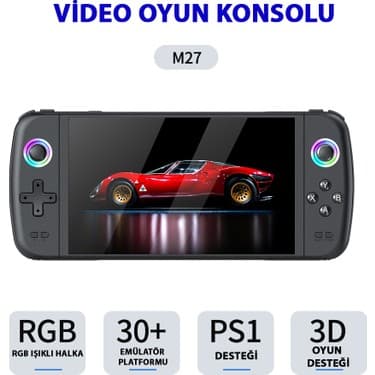 Sjgam M27 7.0 Inç HDMI Çıkışlı Taşınabilir Retro Oyun Konsolu Atari 20000 Oyun 4