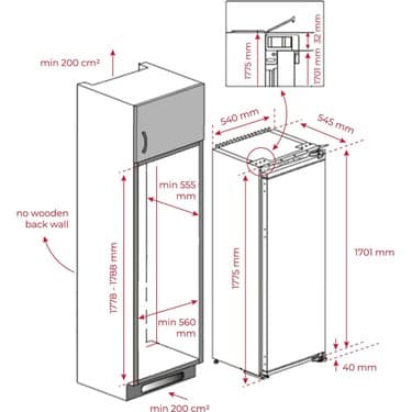 Teka RSL 73360 FI EU Ankastre Buzdolabı - 8 Çekmeceli, No Frost Dikey Derin Dondurucu 4