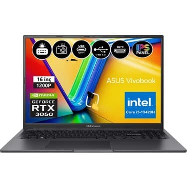 Asus Vivobook 16X K3605VC-RP461 Intel Core I5 13420H 24GB 512GB SSD RTX3050 Windows 11 Pro 16\ 2