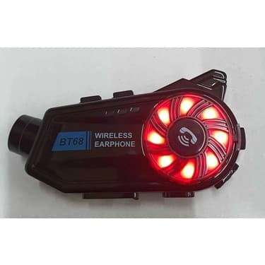 Mutlu Müşteri BT68 Motosiklet Kask Bluetooth Kulaklık 1080P Kamera Ses Kontrolü Video Kayıt Özellikli Intercom 5