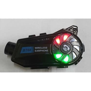 Mutlu Müşteri BT68 Motosiklet Kask Bluetooth Kulaklık 1080P Kamera Ses Kontrolü Video Kayıt Özellikli Intercom 6