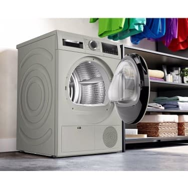 Bosch 9 Kg A++ Enerji Sınıfı Isı Pompalı Kurutma Makinesi - Dijital Kontrol Paneli, Inox Renk, 64 dB Sessiz Çalışma 2