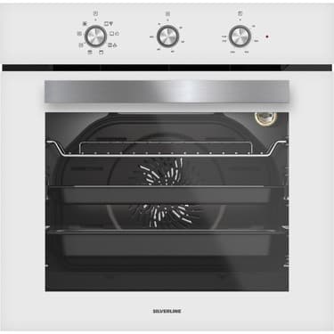 Silverline Beyaz 65 cm Ocaklı Dijital Fırınlı Ankastre Set (3481 Flam - CS5700E7W01 - BO6503W01 ) 4