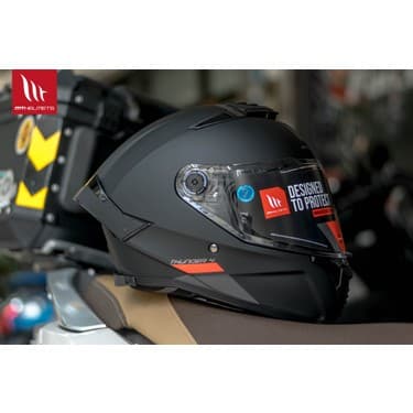 Mt Helmets Kask mt FF118SV Thunder 4 Svsolid A1 Mat Siyah 3