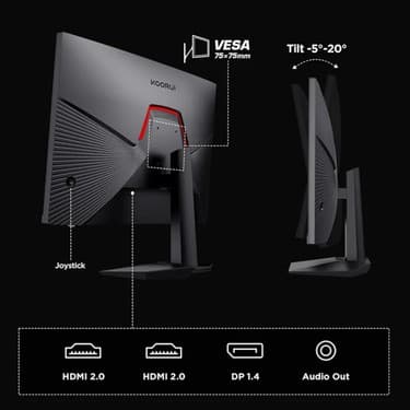 Koorui 25E3A 24.5" 180Hz 1ms Full HD (1920x1080) Gaming Monitör 3