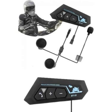 VeraGlobe Yeni Nesil Dinleme ve Konuşma Özellikli Intercom Kask Kulaklığı 5.0 Bluetooth 2