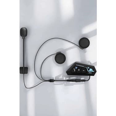 VeraGlobe Kask Kulaklığı Motosiklet Intercom Interkom Dinleme Konuşma Özellikli Su Geçirmez 5