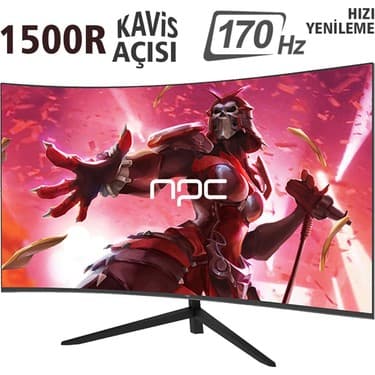 NPC MD240K-V181 24" 170Hz 1ms Full HD Curved Oyuncu Monitörü 2