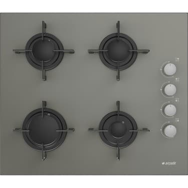 Arçelik Stoc 828 G Set Üstü Ocak 4 Gözlü Cam Yüzey 60 cm Gri 5
