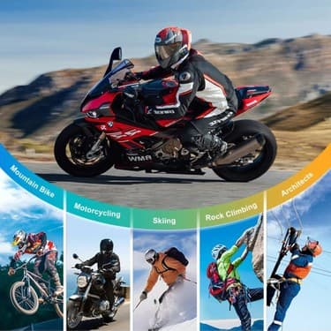 Bonjux Q28 Motosiklet Kask Bluetooth Kulaklık 1080P Kamera Interkom Kulaklık Su Geçirmez Intercom 3