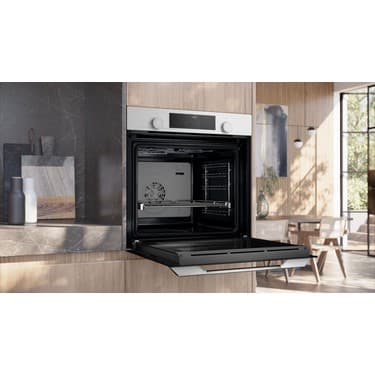 Siemens Beyaz Ankastre Set HU736AEV0T Xl Airfryer Özellikli Buharlı FIRIN-EO7C2PP30O OCAK-LC66KPJ20T Davllumbaz 6