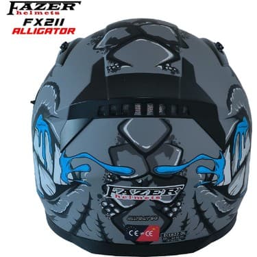 ArWears Forza Fx Alligator Full Face ( Kapalı ) Güneş Vizörlü ( Gözlüklü ) Motorsiklet Kaskı 3
