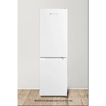 Dijitsu DBD250 E 174 lt Statik Kombi Buzdolabı Beyaz Renk Sessiz Çalışma 2