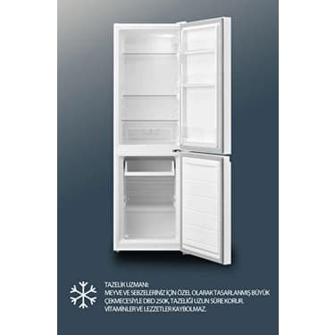 Dijitsu DBD250 E 174 lt Statik Kombi Buzdolabı Beyaz Renk Sessiz Çalışma 4