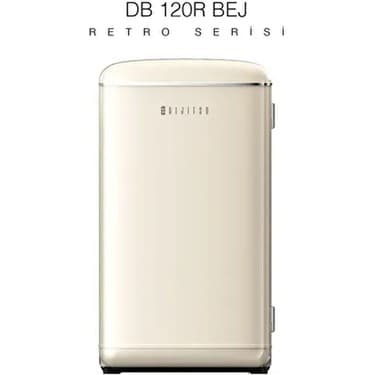 Dijitsu DB120 E 93 lt Statik Bej Retro Buzdolabı Tek Kapılı ve Sessiz Çalışma Özelliği 2