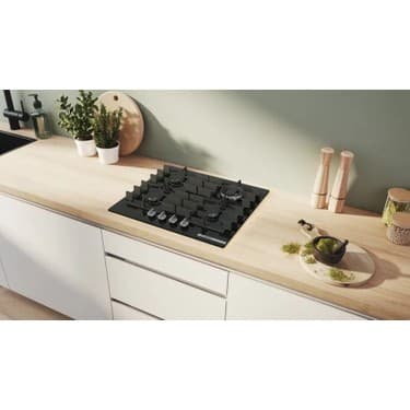 Bosch PPH6A6I40O Ocak Ankastre Gazlı Sert Cam Siyah 4