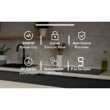 Kumtel Vitroseramik 2 Li Set Üstü Elektrikli Ocak 2