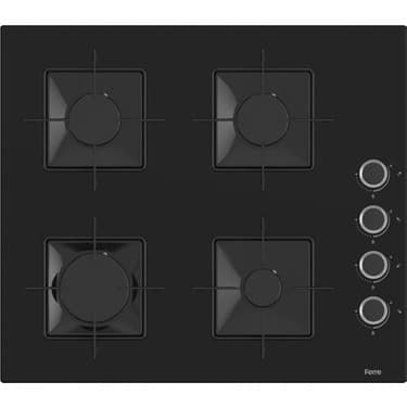 Ferre XE61MDV - SS205 - D086 4 Prog. Mekanik Statik Xl 78 Litre Ankastre Set - Inox/siyah 3