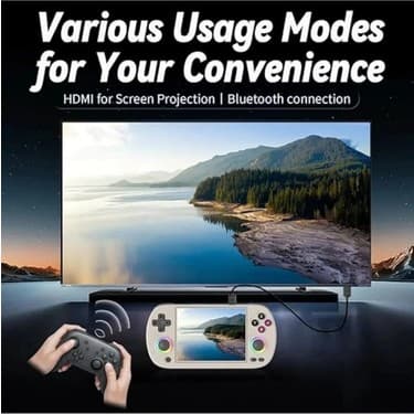 Epilons M22 Pro Retro Oyun Konsolu 5.0 ’’ıps Ekran Dahili 20000+ Oyun Emülatörleri Rgb LED Joystick 5