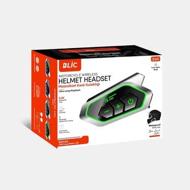 Değirmen Grup D60 Motor Kask Kulaklık Rgb Modlu Motosiklet Kulaklık Su Geçirmez 5.3 Bluetooth Intercom ( Lisinya ) 2