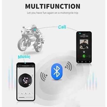 AyrStore X3 Motor Kask Kulaklık Rgb Modlu Su Geçirmez 5.3 Bluetooth Intercom 3