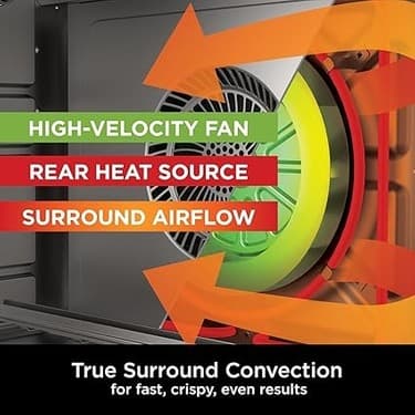 Ninja Foodi DT200EU 10-In-1 Multifonksiyonel Fırın | 10 Pişirme Fonksiyonu, Air Fryer, Izgara, Fırın, Pişir & Kızart – 2400W, Paslanmaz Çelik 7