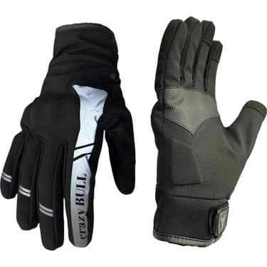 Crayzbull Eagle Gri / Su ve Rüzgar Geçirmez Kışlık Erkek Motosiklet Eldiveni L 2