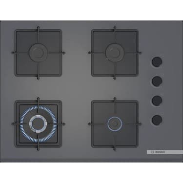Bosch Gri 3 Lü Ankastre Set 421 ( HUA717BN0T - POH7C9P30O - DWK66PJ70T ) 67CM Wok Bek Ocak - Buhar Destekli Fırın - Pişirme Matı ile 3