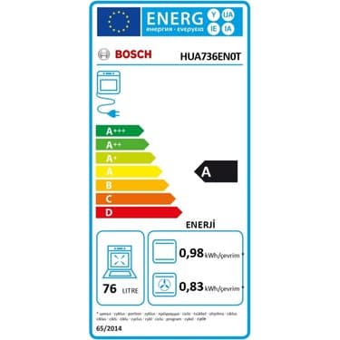 Bosch HUA736EN0T-BOSCH Ankastre Fırın, 76 Lt 5