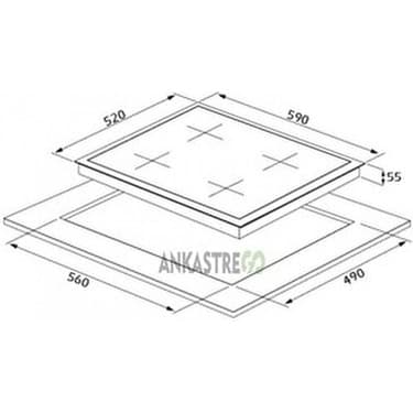 Silverline Beyaz Cam Ankastre Set 5 Yıl Garanti (3457 Soho 60+CS5343W01+BO6502W02) 6