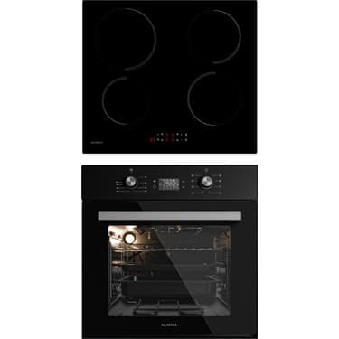 Kumtel 2'li Siyah İndüksiyonlu Ankastre Set (Fırın-Ocak) 6