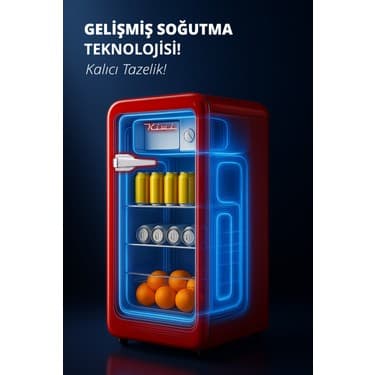 Kiwi KRF-2576 Mini Buzdolabı 76 Lt Kapasite & Enerji Tasarruflu & Dahili Buzluk & Ayarlanabilir Termostat 2