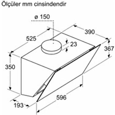 Siemens LC67KPJ30T Ankastre Davlumbaz 7