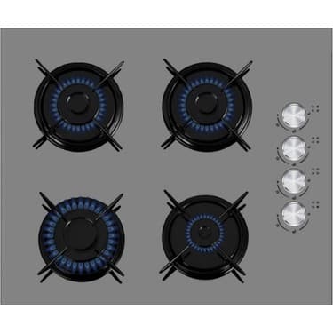 Ferre ve AFM Tech Markalı/SilentART GOE Sessiz Antrasit-Gri Ankastre Set (D088-SA +FM2210 +FM7710) 4