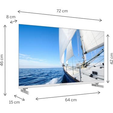 THOMSON 32HG2S14W 32" 80 Ekran Uydu Alıcılı HD Google Smart LED TV 2