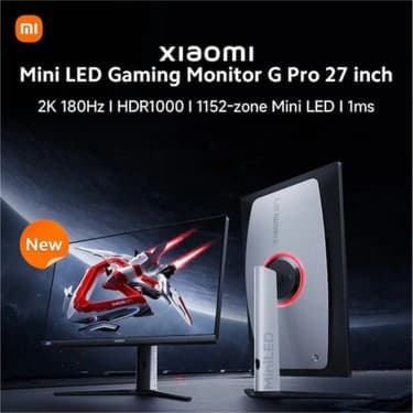 Xiaomi G Pro 27I P27QBA-RGPGL 27" 1 Ms 2k Pivot IPS 180 Hz Oyuncu Monitörü+Dısplayport Kablo Hediye 3