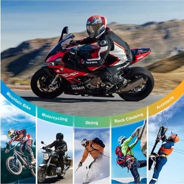 SKY Toptan Q28 Motosiklet Kask Bluetooth Kulaklık 1080P Kamera Interkom Kulaklık Su Geçirmez Intercom ( Lisinya ) 3