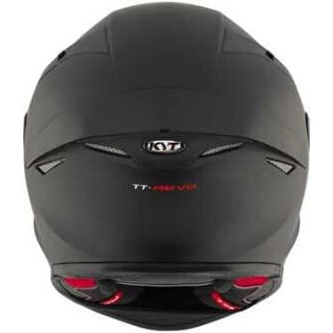 KYT Kyt Tt-Revo Tam Yüz Motosiklet Kaskı Mikrometrik Çene Bağlantısı ile Siyah Polikarbonat 6