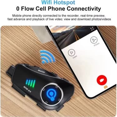 Mayf Q28 2x 2 Eşleşmeli Motosiklet Kask Bluetooth Kulaklık 1080P Kamera Su Geçirmez Intercom 4