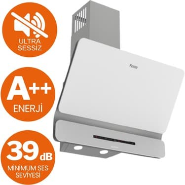 Ferre Luce Vitroseramik Elektrikli Ultra Sessiz Beyaz Ankastre Set (D081 - Sa + MS261 + QBL62CB ) 2