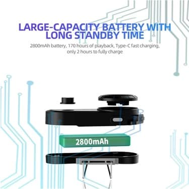 Eco Lounge A30 Motosiklet Kask Kulaklık Intercom Işıklı 2 Eşleşme Özellikli 3